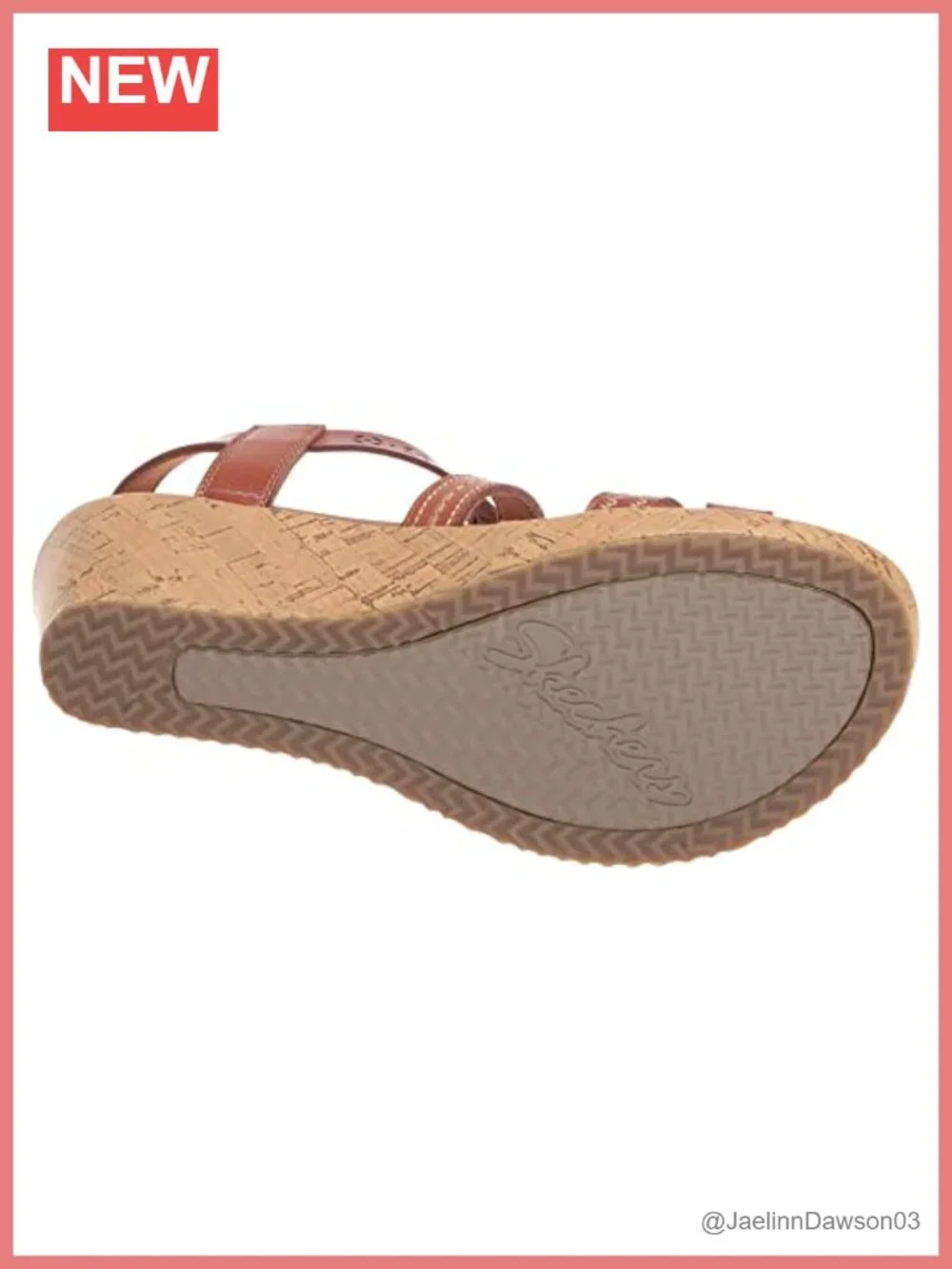 Skechers Women's Beverlee Delicate Glow Wedge Sandal Faux Leather